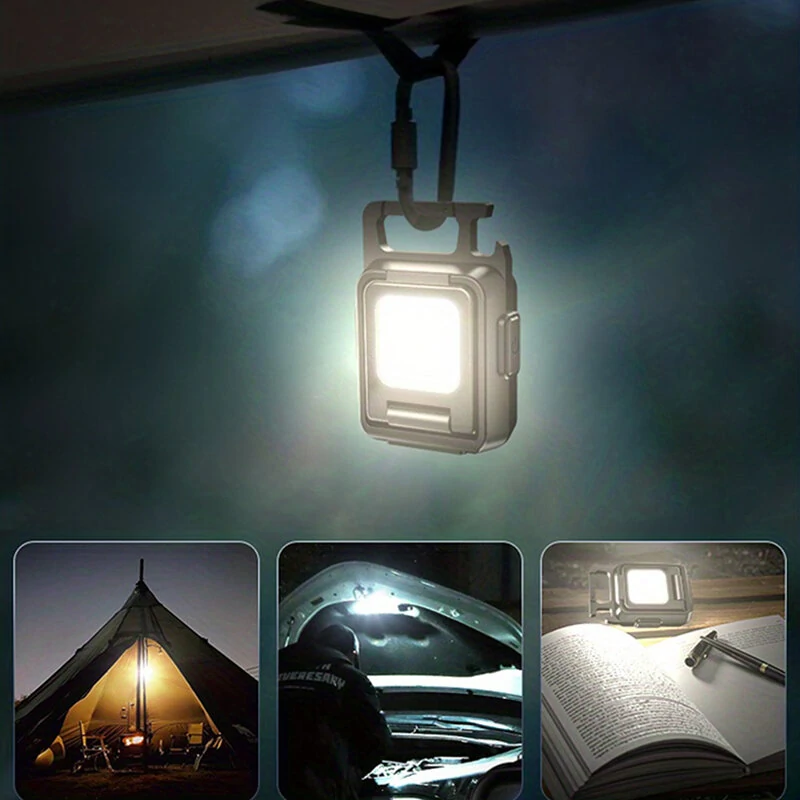 Multifunctional 1000Lm Super Brightness Flashlight Type-C Fast Charge Waterproof Mini Portable Weightlight Bottle Opener Keychain Light for Outdoor Climb (image for) Multifunctional 1000Lm Super Brightness Flashlight Type-C Fast Charge Waterproof Mini Portable Weightlight Bottle Opener Keychain Light for Outdoor Climb